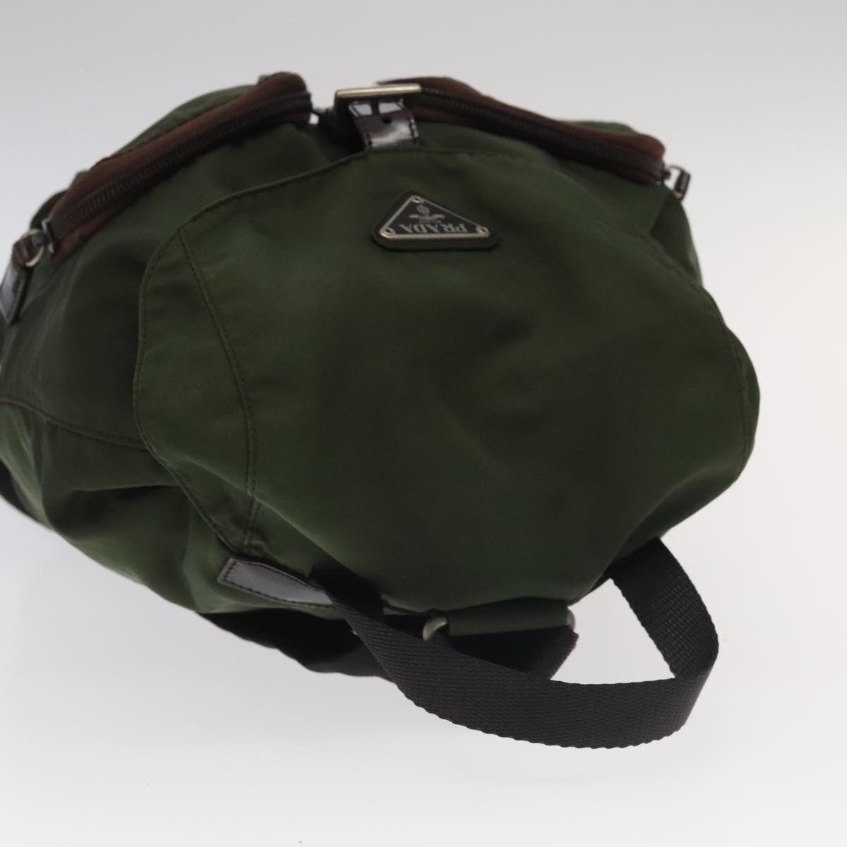 Prada Re-Nylon Khaki Synthetic Backpack Bag (Pre-Owned) Size ONE SIZE - 16 Thumbnail