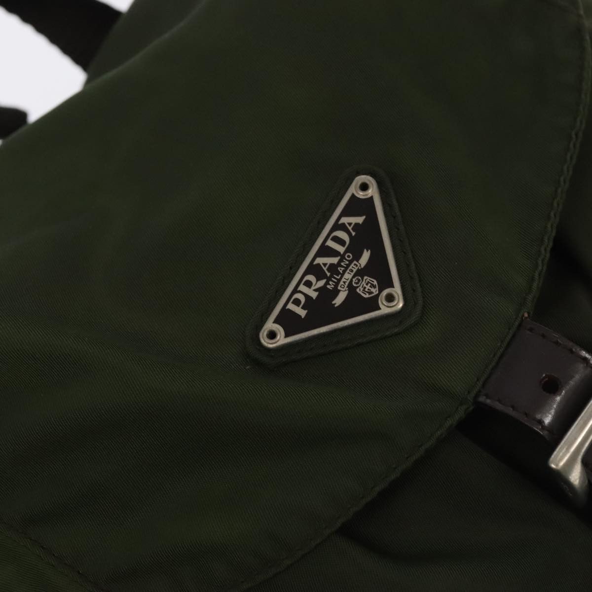 Prada Re-Nylon Khaki Synthetic Backpack Bag (Pre-Owned) Size ONE SIZE - 17 Thumbnail