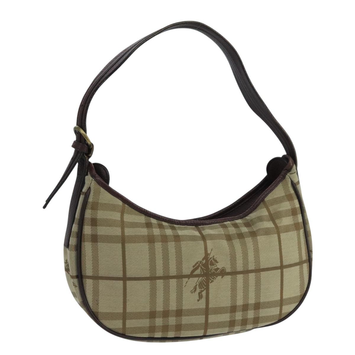 Burberry Nova Check Beige Canvas Handbag (Pre-Owned) Size ONE SIZE - 16 Thumbnail