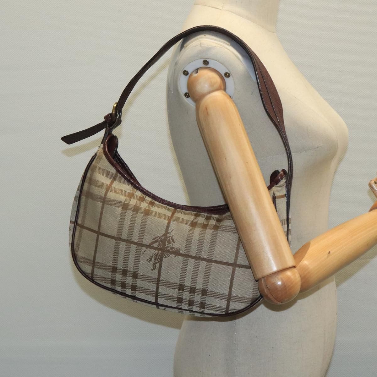 Burberry Nova Check Beige Canvas Handbag (Pre-Owned) Size ONE SIZE - 15 Thumbnail