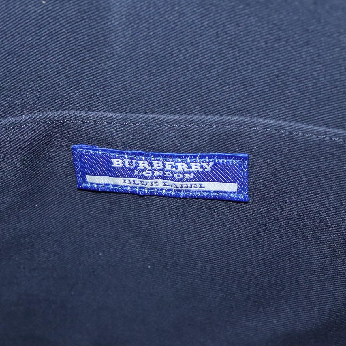 Burberry Navy Canvas Handbag (Pre-Owned) Size ONE SIZE - 14 Thumbnail