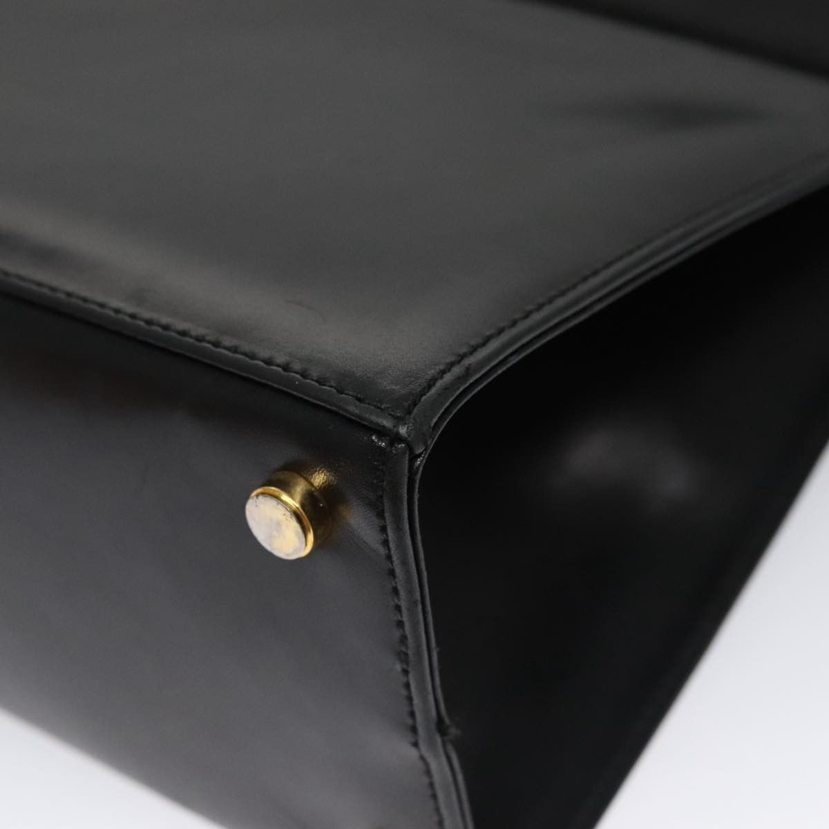 Salvatore Ferragamo Vara Black Leather Handbag (Pre-Owned) Size ONE SIZE - 9 Thumbnail