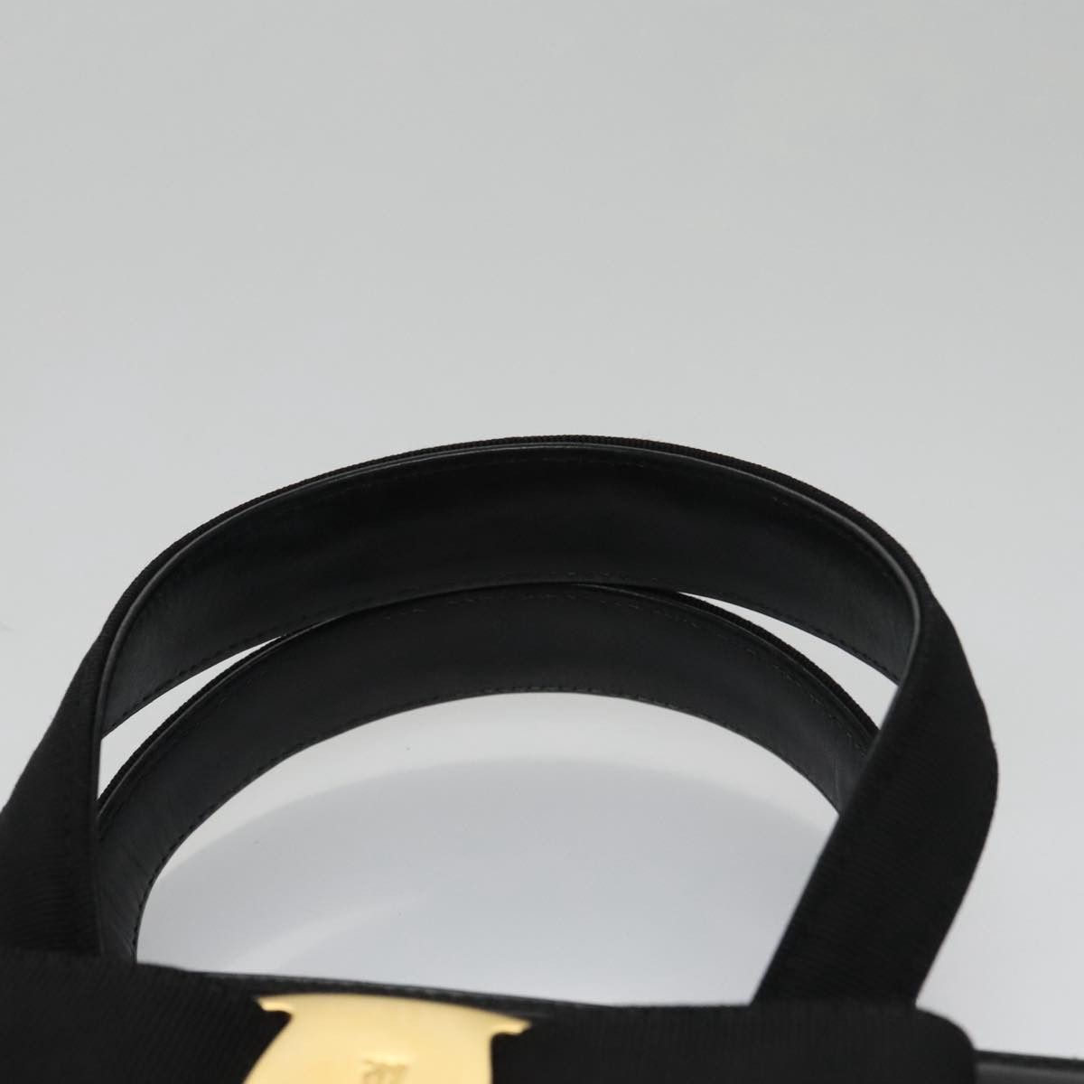 Salvatore Ferragamo Vara Black Leather Handbag (Pre-Owned) Size ONE SIZE - 6 Thumbnail
