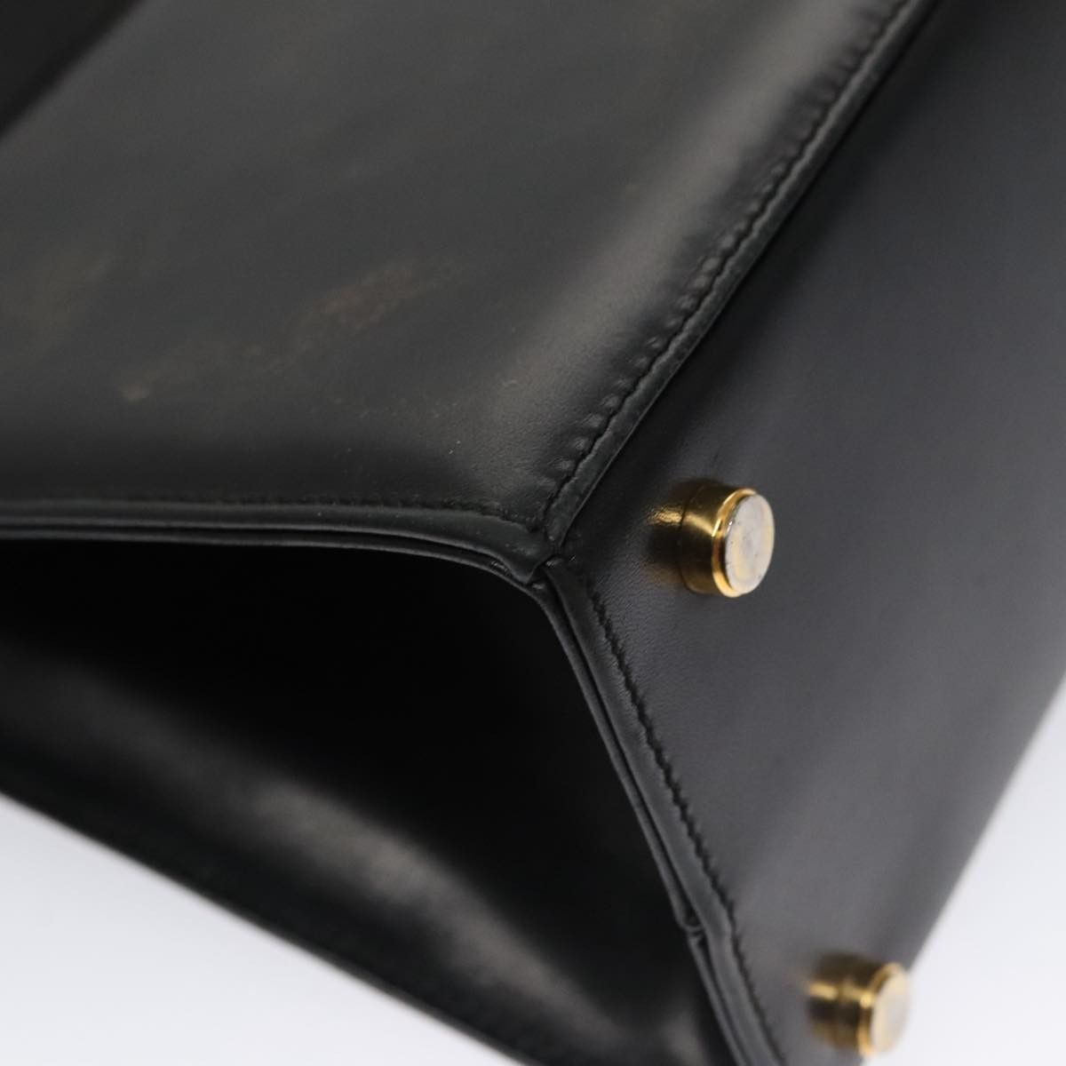 Salvatore Ferragamo Vara Black Leather Handbag (Pre-Owned) Size ONE SIZE - 10 Thumbnail