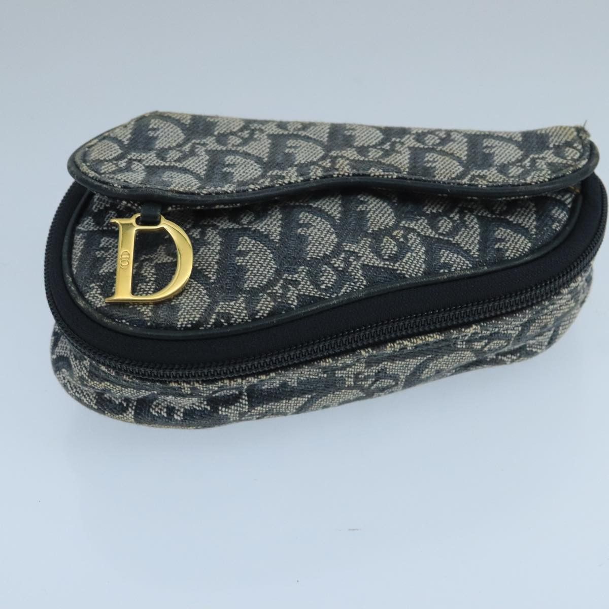 Dior Saddle Navy Canvas Clutch Bag (Pre-Owned) Size ONE SIZE - 14 Thumbnail