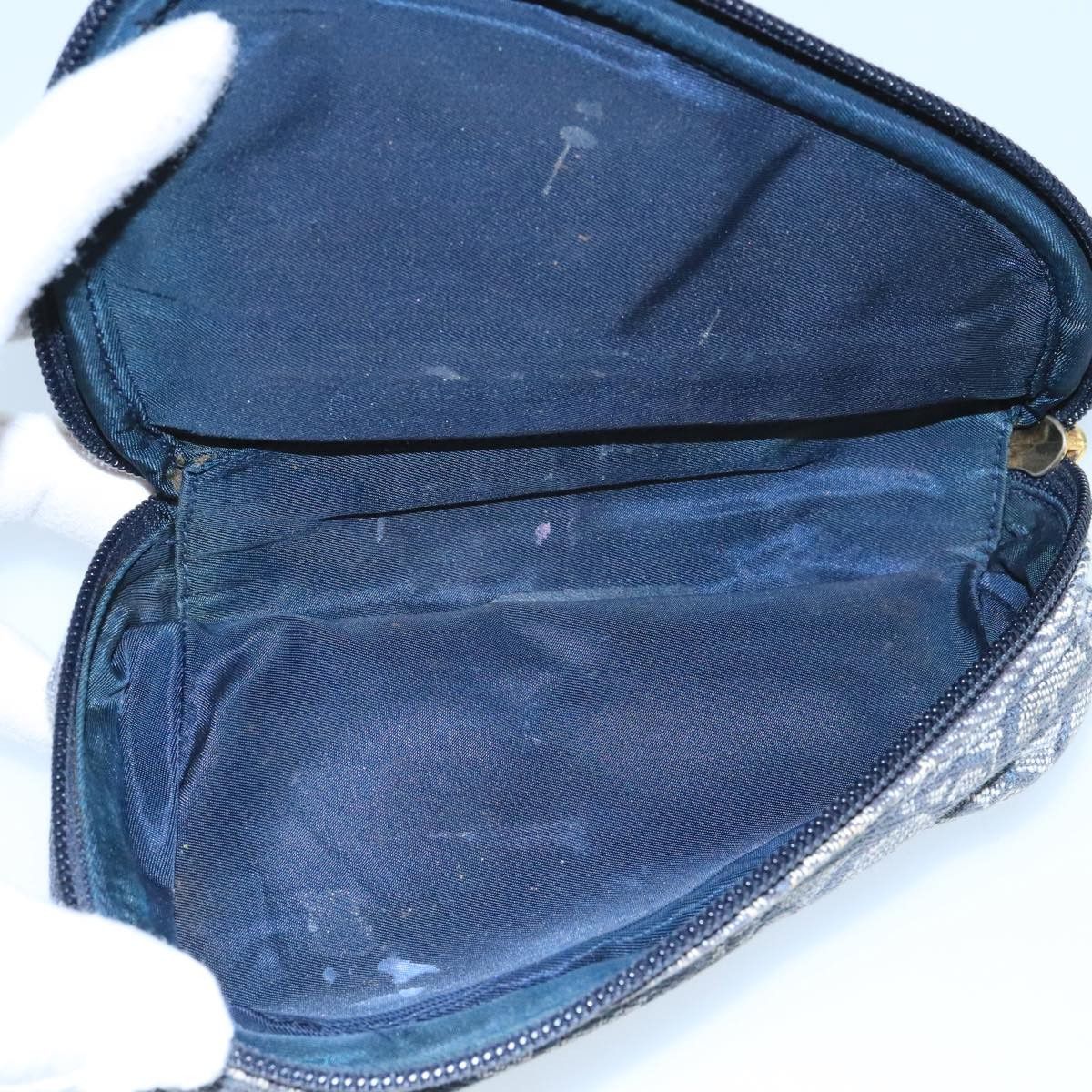 Dior Saddle Navy Canvas Clutch Bag (Pre-Owned) Size ONE SIZE - 9 Thumbnail