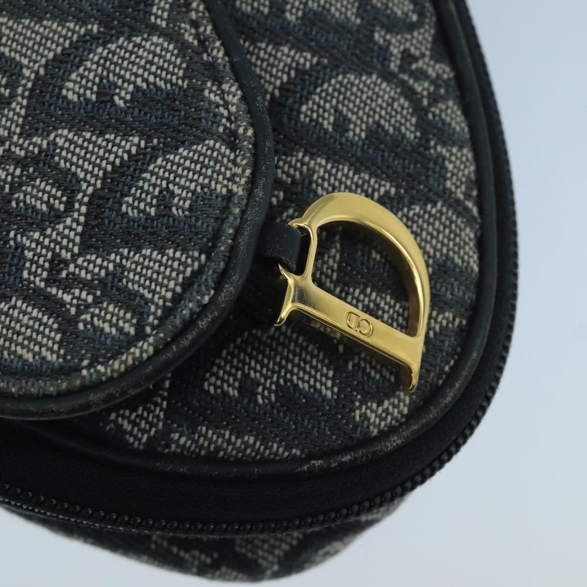 Dior Saddle Navy Canvas Clutch Bag (Pre-Owned) Size ONE SIZE - 8 Thumbnail