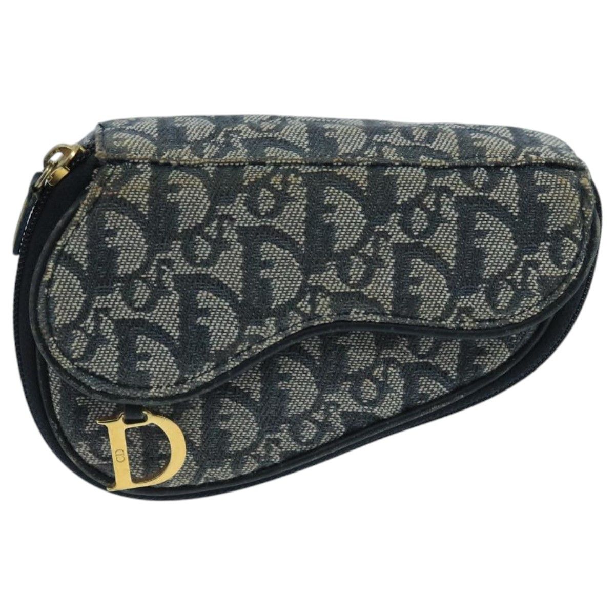 Dior Saddle Navy Canvas Clutch Bag (Pre-Owned) Size ONE SIZE - 13 Thumbnail