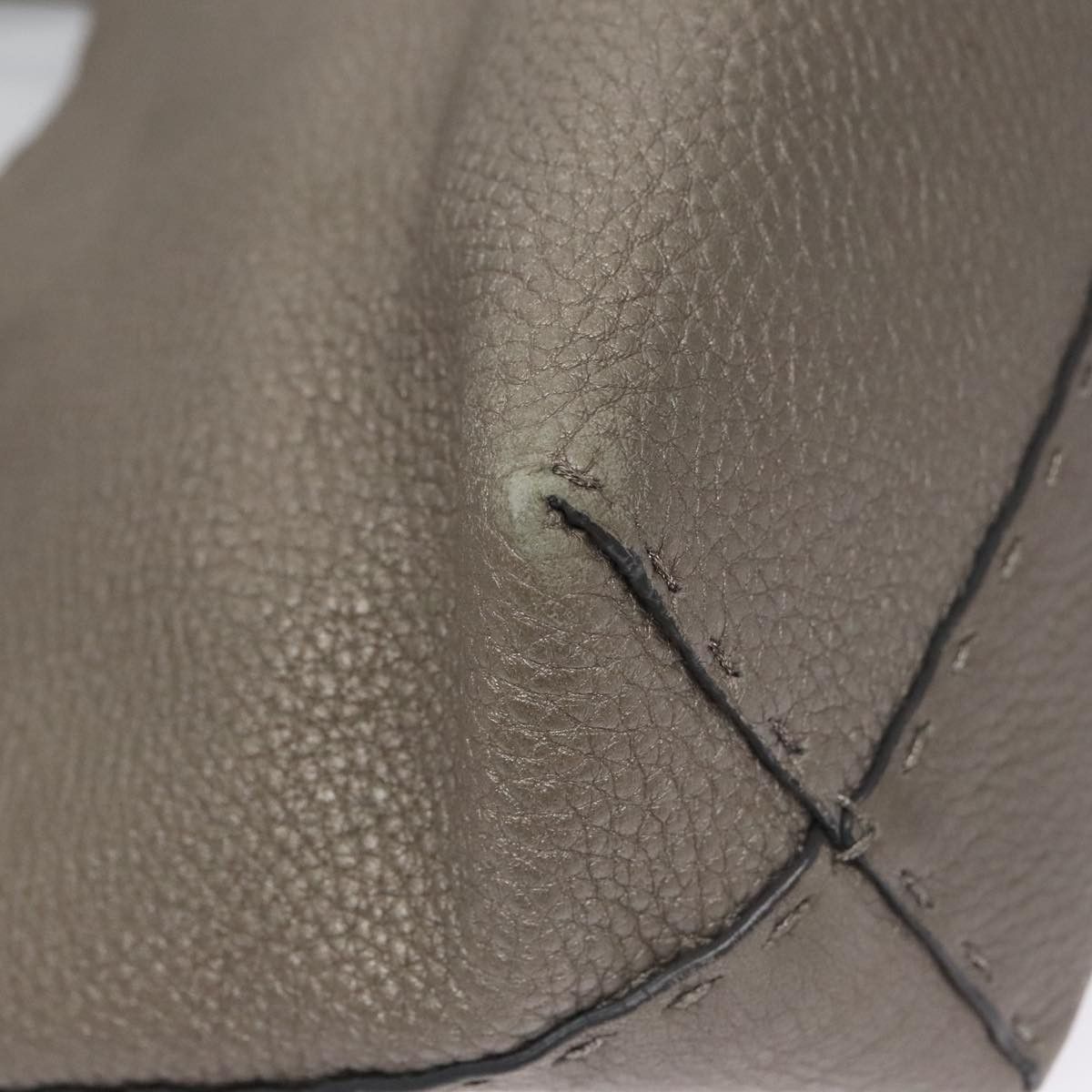 Fendi Selleria Grey Leather Handbag (Pre-Owned) Size ONE SIZE - 9 Thumbnail