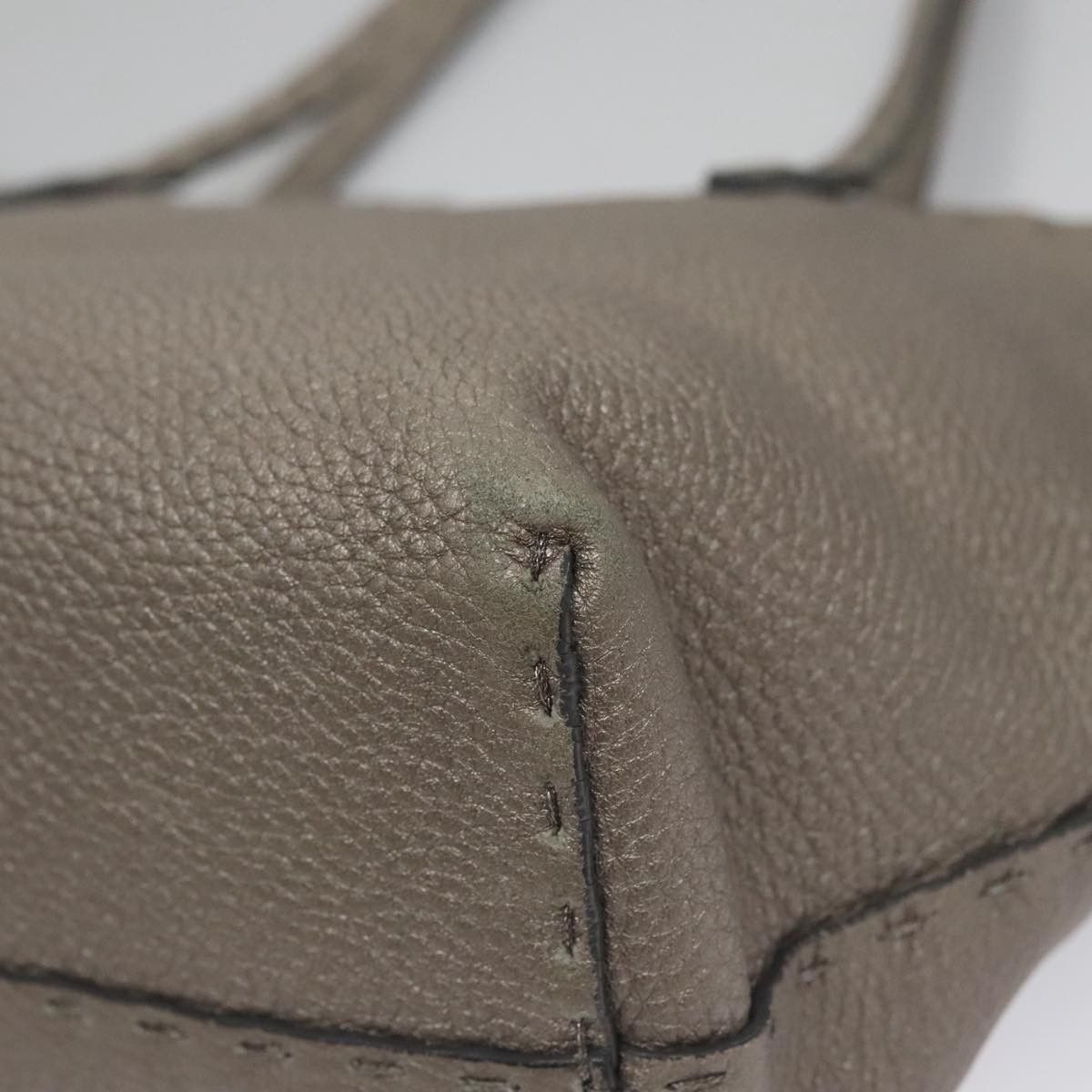 Fendi Selleria Grey Leather Handbag (Pre-Owned) Size ONE SIZE - 10 Thumbnail