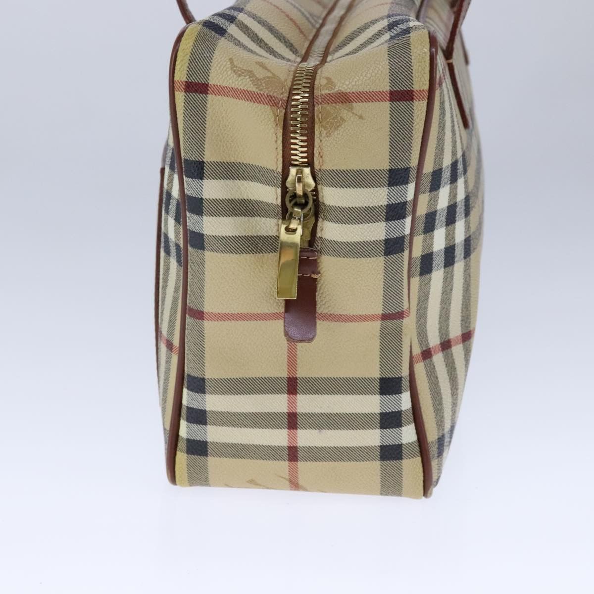 Burberry Nova Check Beige Canvas Handbag (Pre-Owned) Size ONE SIZE - 4 Thumbnail