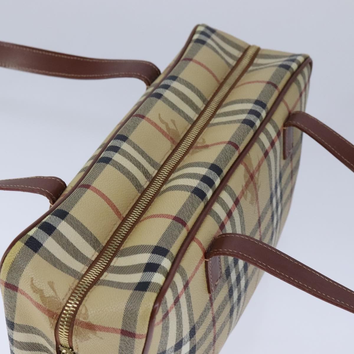 Burberry Nova Check Beige Canvas Handbag (Pre-Owned) Size ONE SIZE - 11 Thumbnail