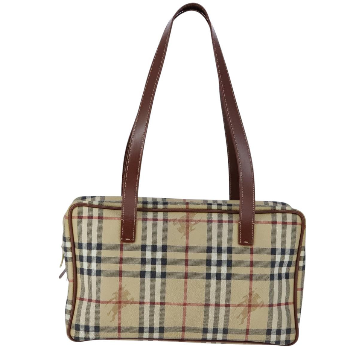 Burberry Nova Check Beige Canvas Handbag (Pre-Owned) Size ONE SIZE - 2 Thumbnail