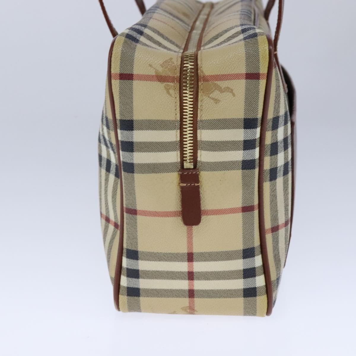 Burberry Nova Check Beige Canvas Handbag (Pre-Owned) Size ONE SIZE - 3 Thumbnail