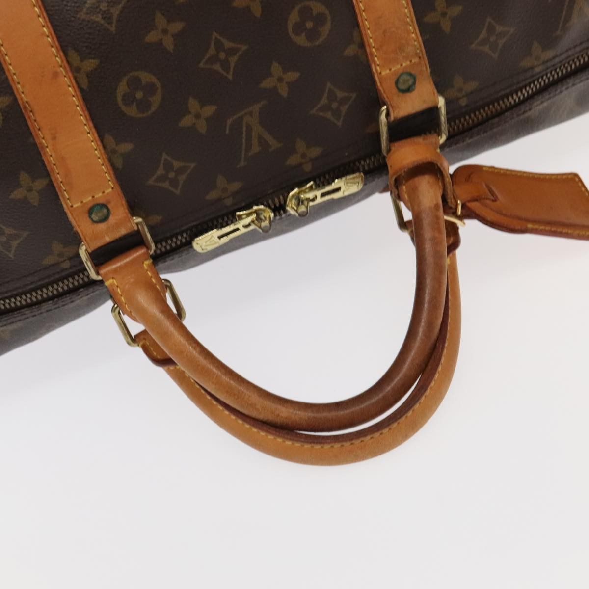 Louis Vuitton Keepall 60 Brown Canvas Travel Bag (Pre-Owned) Size ONE SIZE - 10 Thumbnail