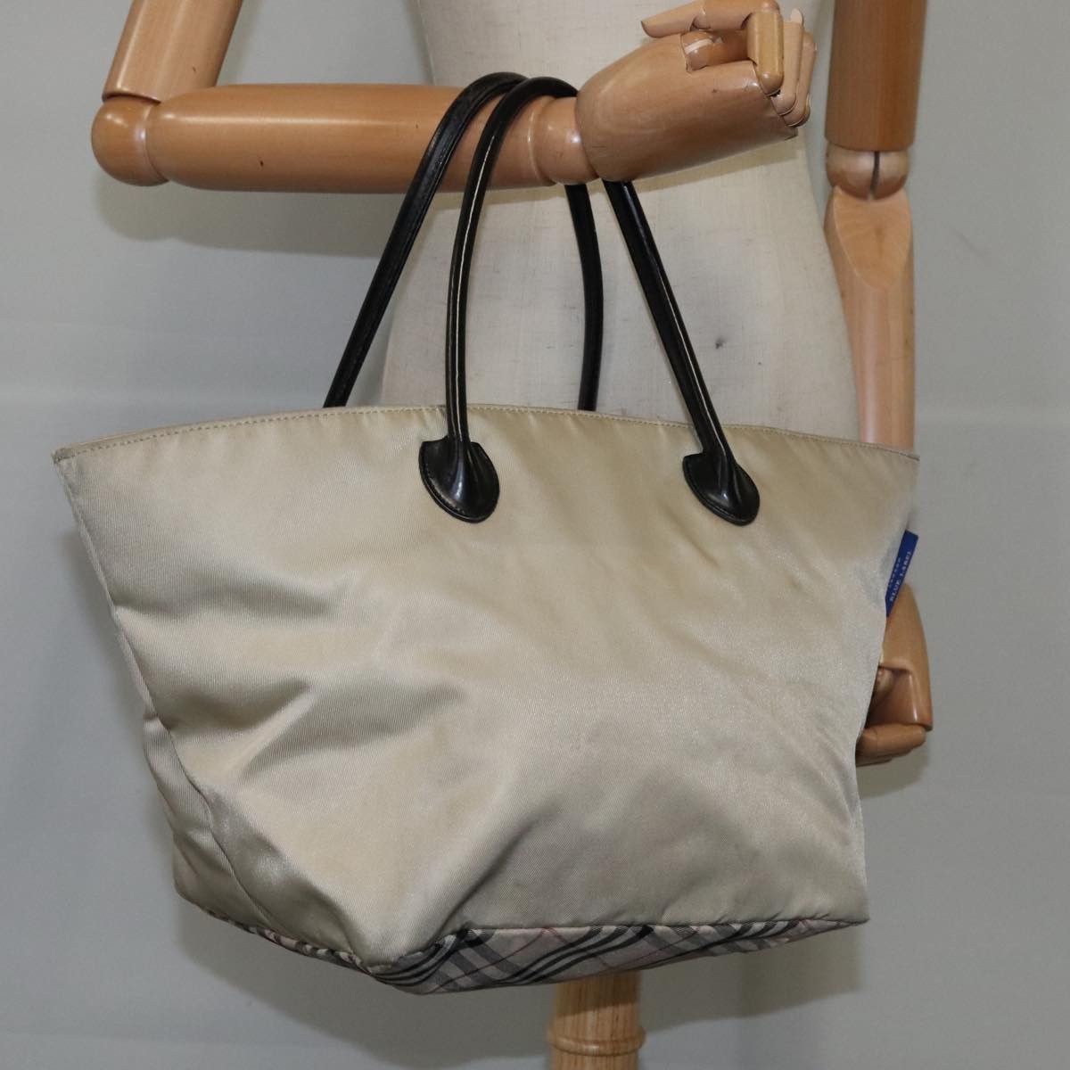 Burberry Nova Check Beige Synthetic Handbag (Pre-Owned) Size ONE SIZE - 14 Thumbnail