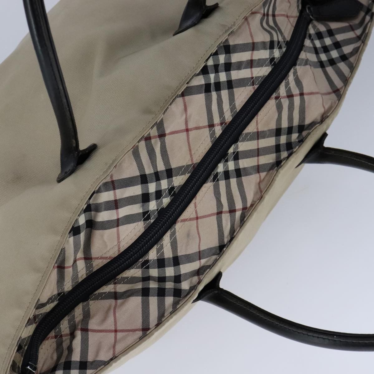 Burberry Nova Check Beige Synthetic Handbag (Pre-Owned) Size ONE SIZE - 11 Thumbnail