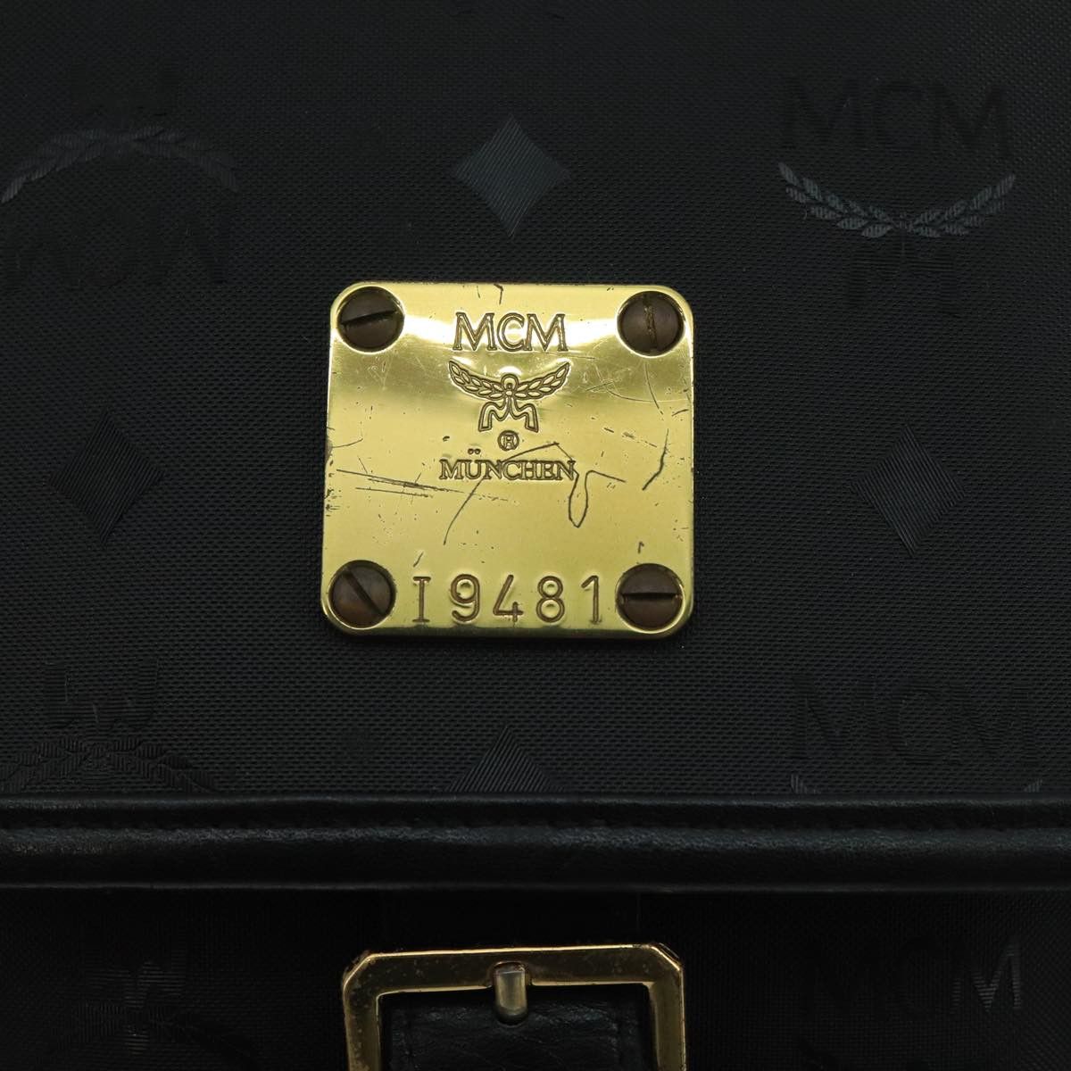 MCM Visetos Black Canvas Shoulder Bag (Pre-Owned) Size ONE SIZE - 13 Thumbnail