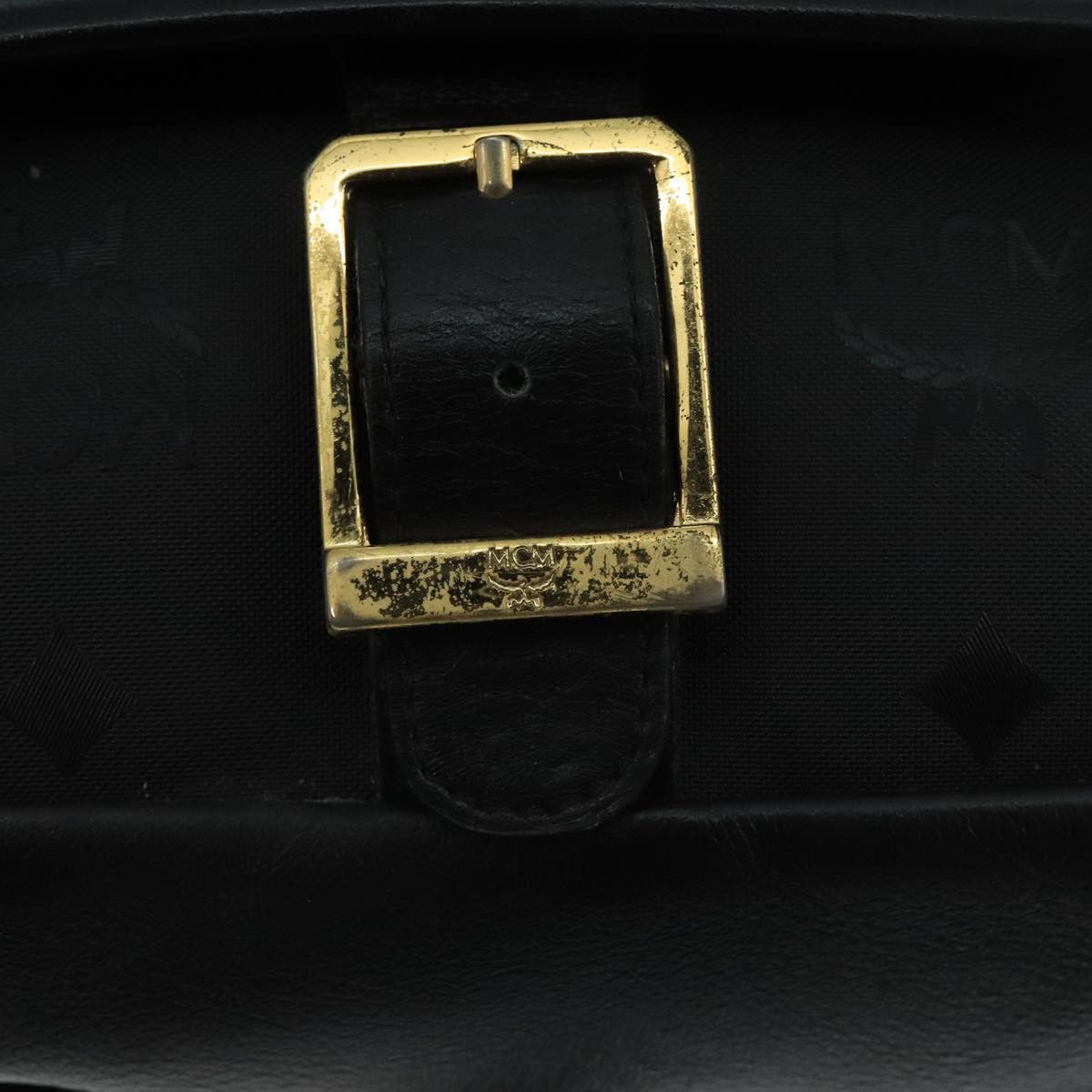 MCM Visetos Black Canvas Shoulder Bag (Pre-Owned) Size ONE SIZE - 10 Thumbnail