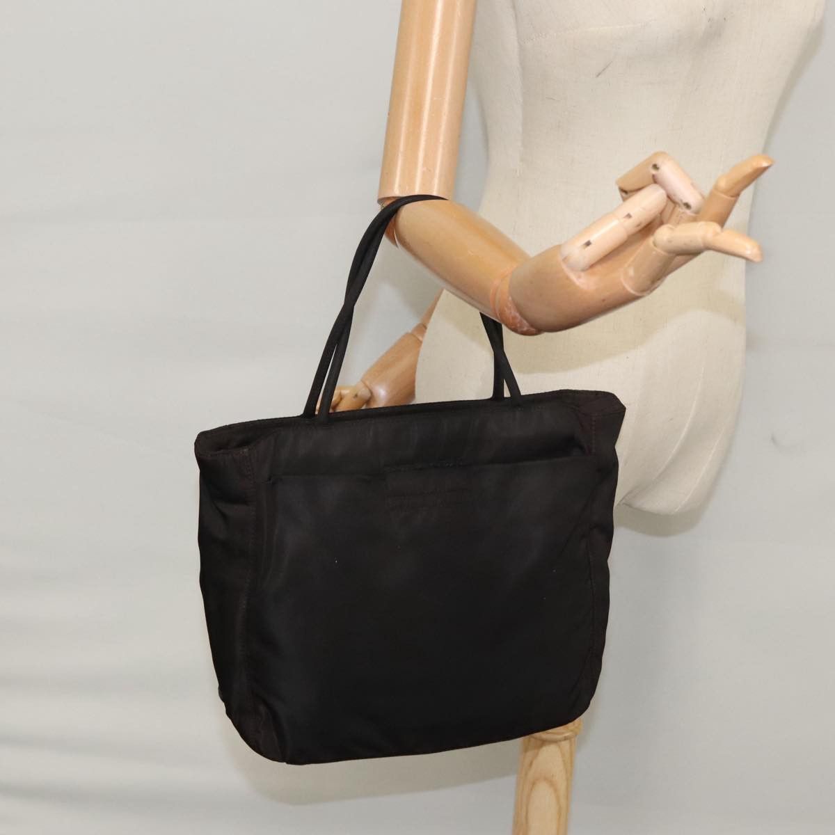 Prada Tessuto Black Synthetic Handbag (Pre-Owned) Size ONE SIZE - 11 Thumbnail