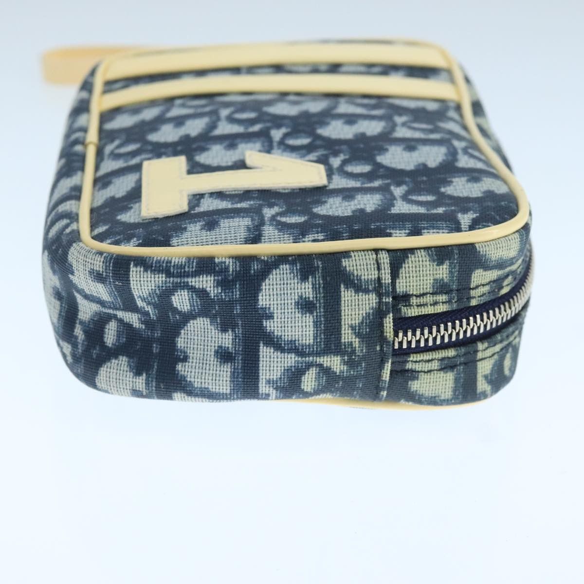 Dior Trotter Navy Canvas Clutch Bag (Pre-Owned) Size ONE SIZE - 3 Thumbnail
