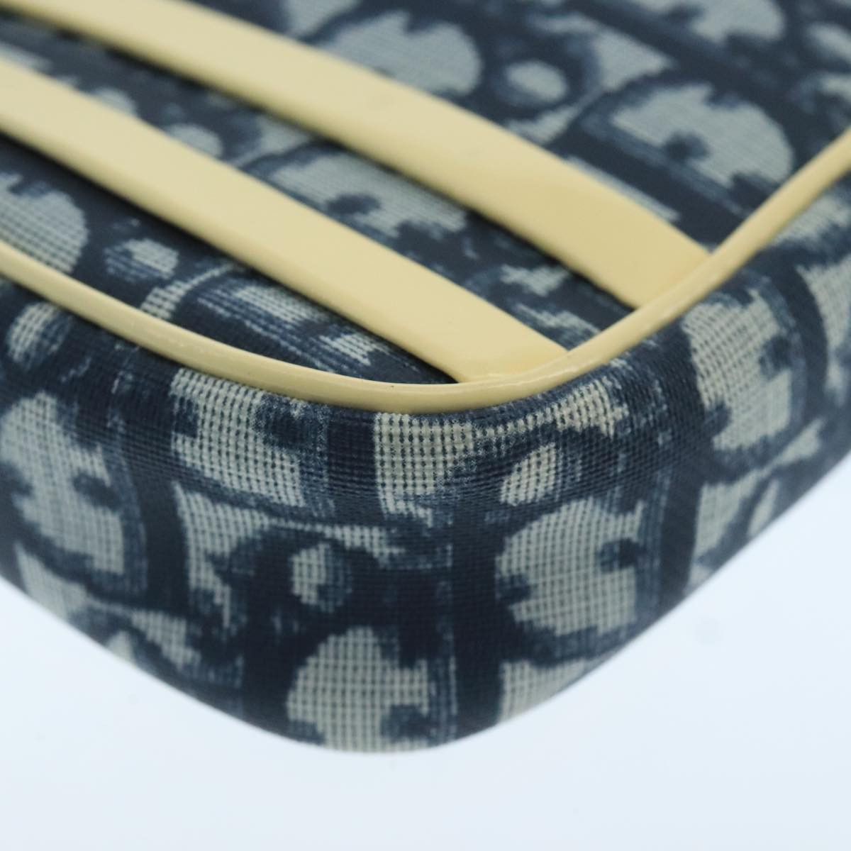 Dior Trotter Navy Canvas Clutch Bag (Pre-Owned) Size ONE SIZE - 6 Thumbnail