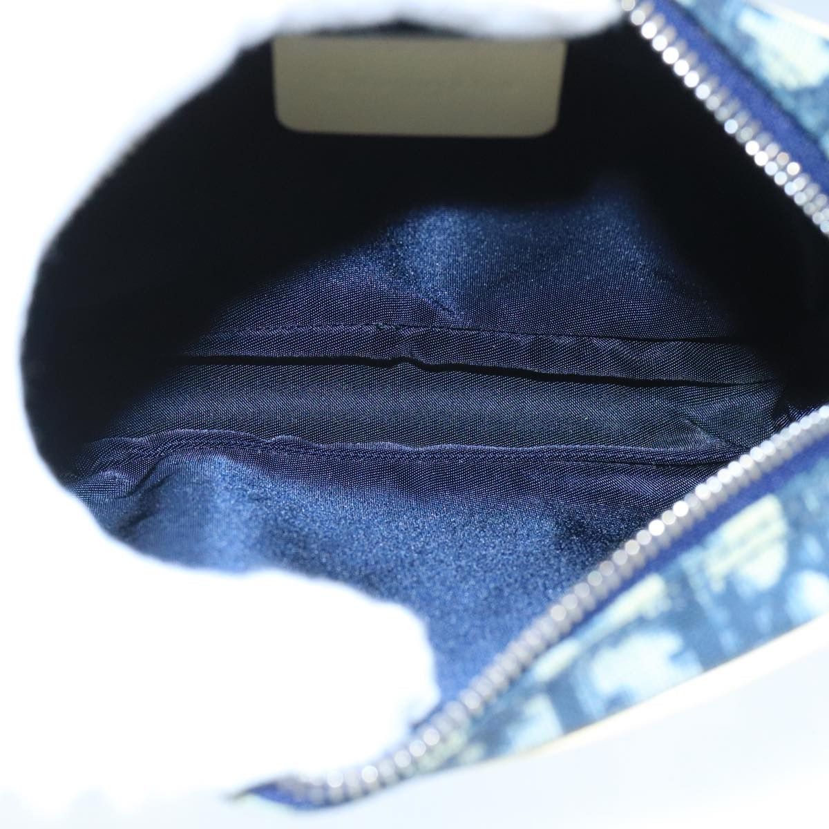 Dior Trotter Navy Canvas Clutch Bag (Pre-Owned) Size ONE SIZE - 9 Thumbnail