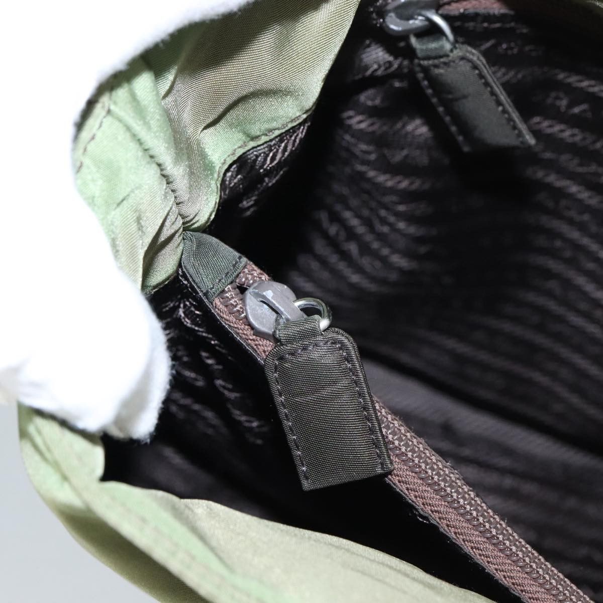 Prada Tessuto Khaki Synthetic Tote Bag (Pre-Owned) Size ONE SIZE - 12 Thumbnail