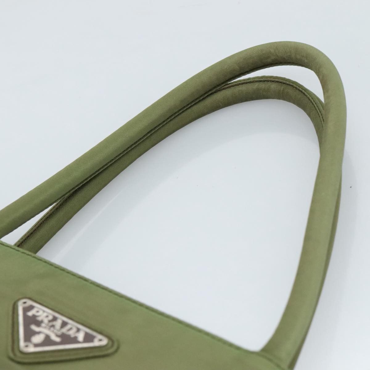 Prada Tessuto Khaki Synthetic Tote Bag (Pre-Owned) Size ONE SIZE - 11 Thumbnail