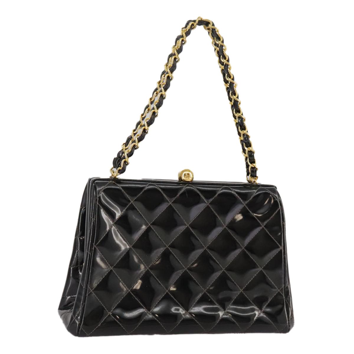 Chanel Coco Mark Black Patent Leather Shoulder Bag (Pre-Owned) Size ONE SIZE - 18 Thumbnail