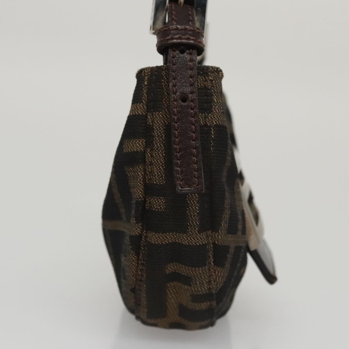 Fendi Croissant Petit Brown Canvas Handbag (Pre-Owned) Size ONE SIZE - 20 Thumbnail