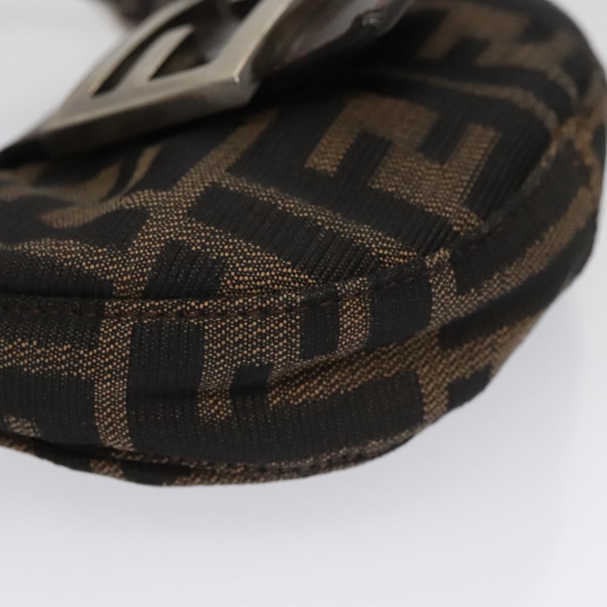 Fendi Croissant Petit Brown Canvas Handbag (Pre-Owned) Size ONE SIZE - 6 Thumbnail