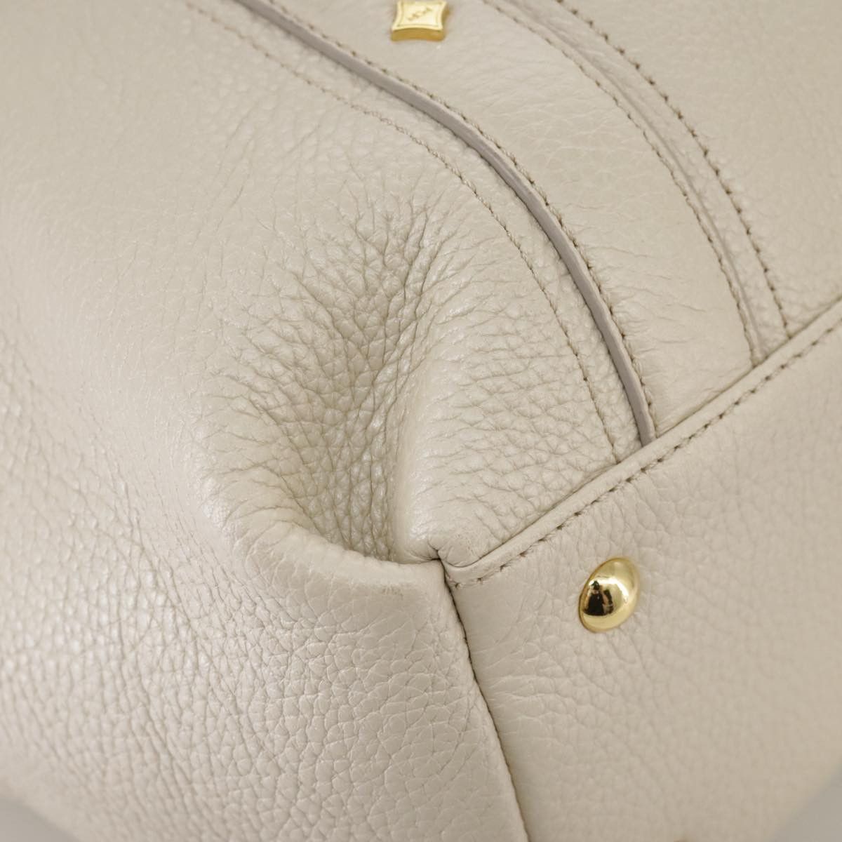 MCM White Leather Tote Bag (Pre-Owned) Size ONE SIZE - 7 Thumbnail