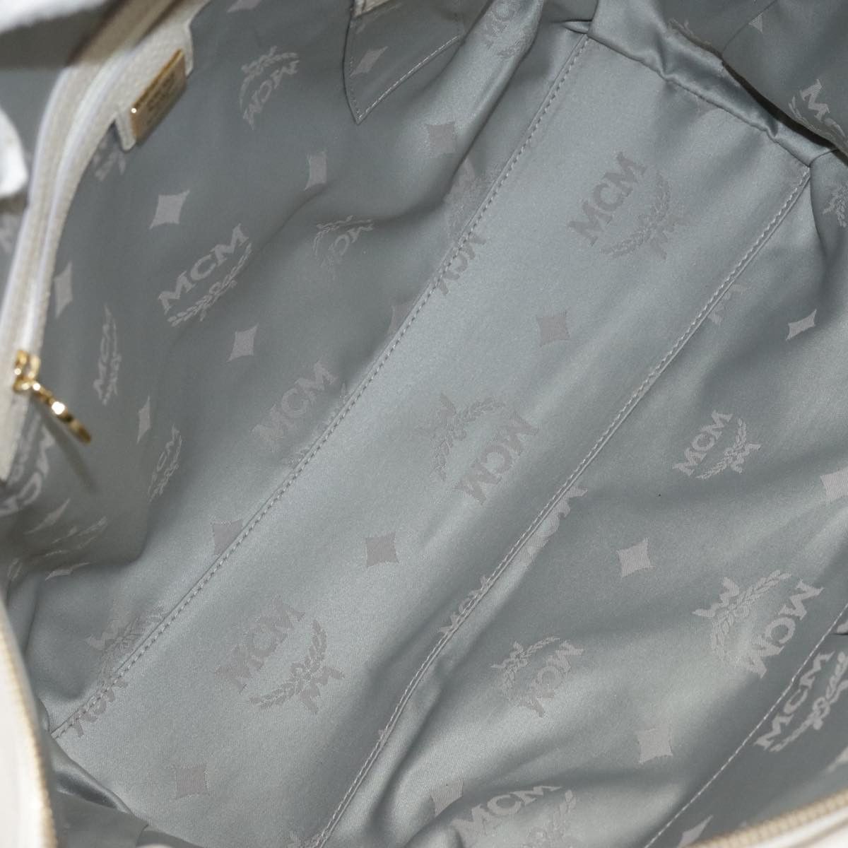 MCM White Leather Tote Bag (Pre-Owned) Size ONE SIZE - 13 Thumbnail