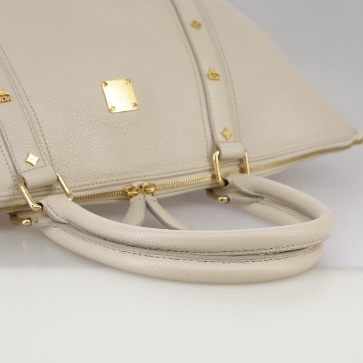 MCM White Leather Tote Bag (Pre-Owned) Size ONE SIZE - 5 Thumbnail