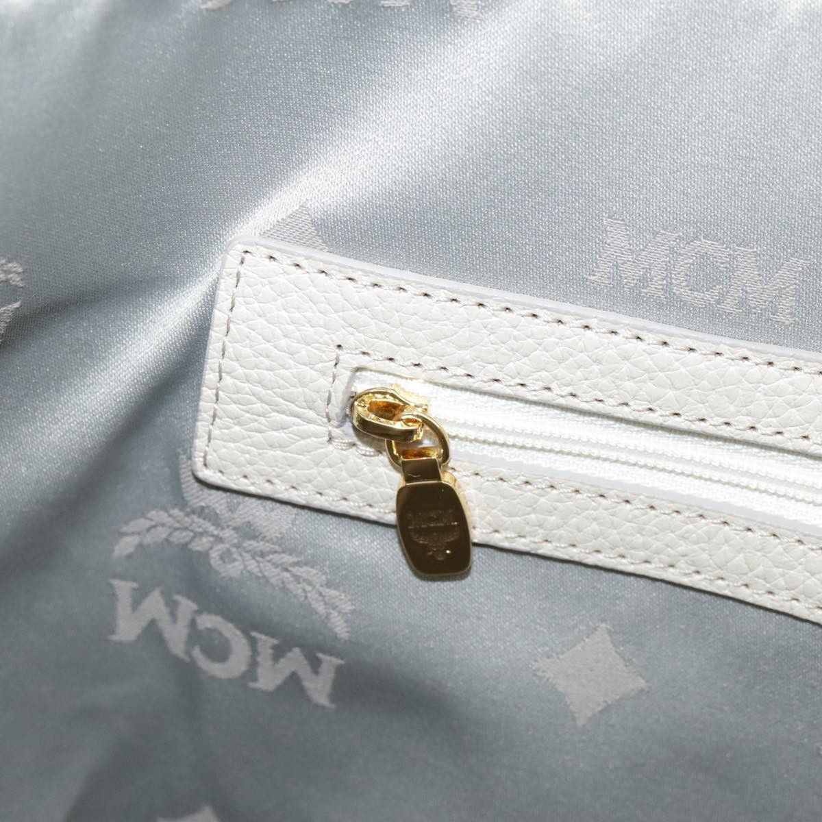 MCM White Leather Tote Bag (Pre-Owned) Size ONE SIZE - 12 Thumbnail