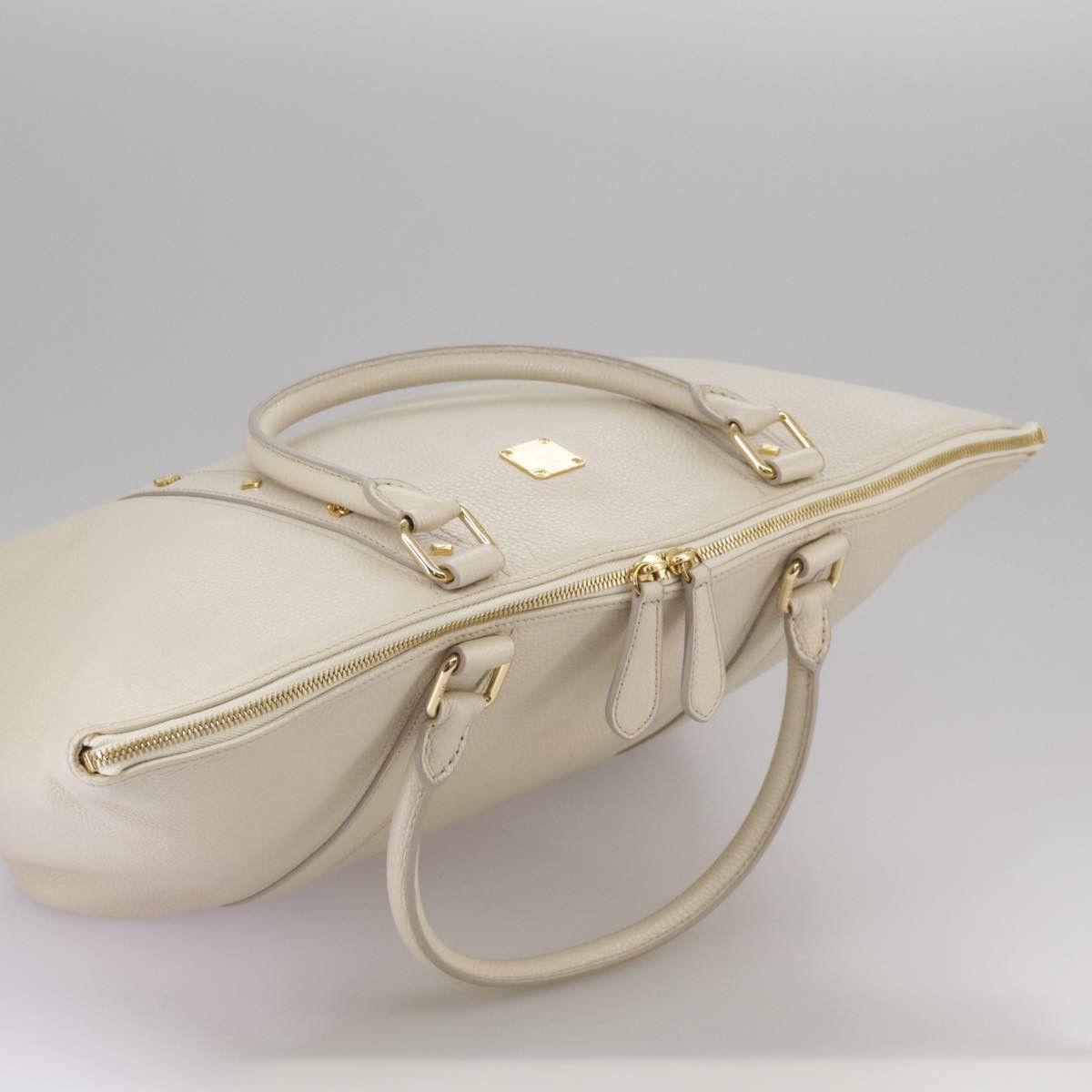 MCM White Leather Tote Bag (Pre-Owned) Size ONE SIZE - 17 Thumbnail