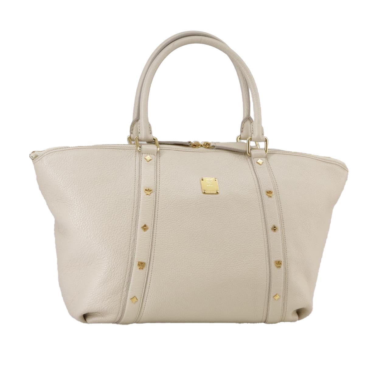 MCM White Leather Tote Bag (Pre-Owned) Size ONE SIZE - 18 Thumbnail