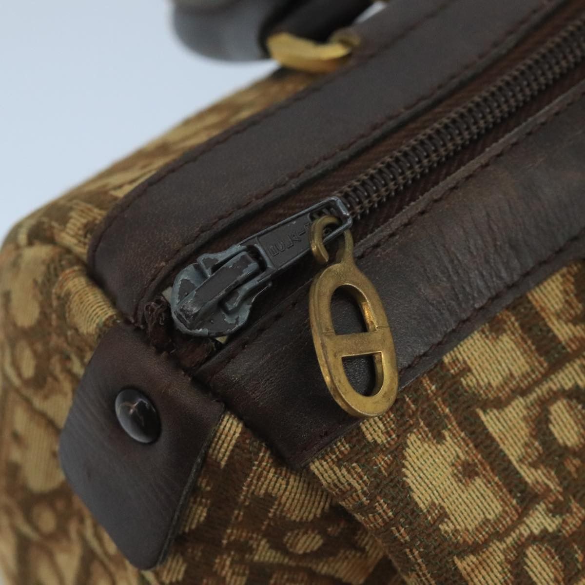 Dior Trotter Brown Canvas Handbag (Pre-Owned) Size ONE SIZE - 11 Thumbnail