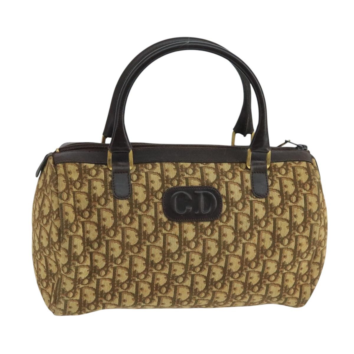Dior Trotter Brown Canvas Handbag (Pre-Owned) Size ONE SIZE - 16 Thumbnail