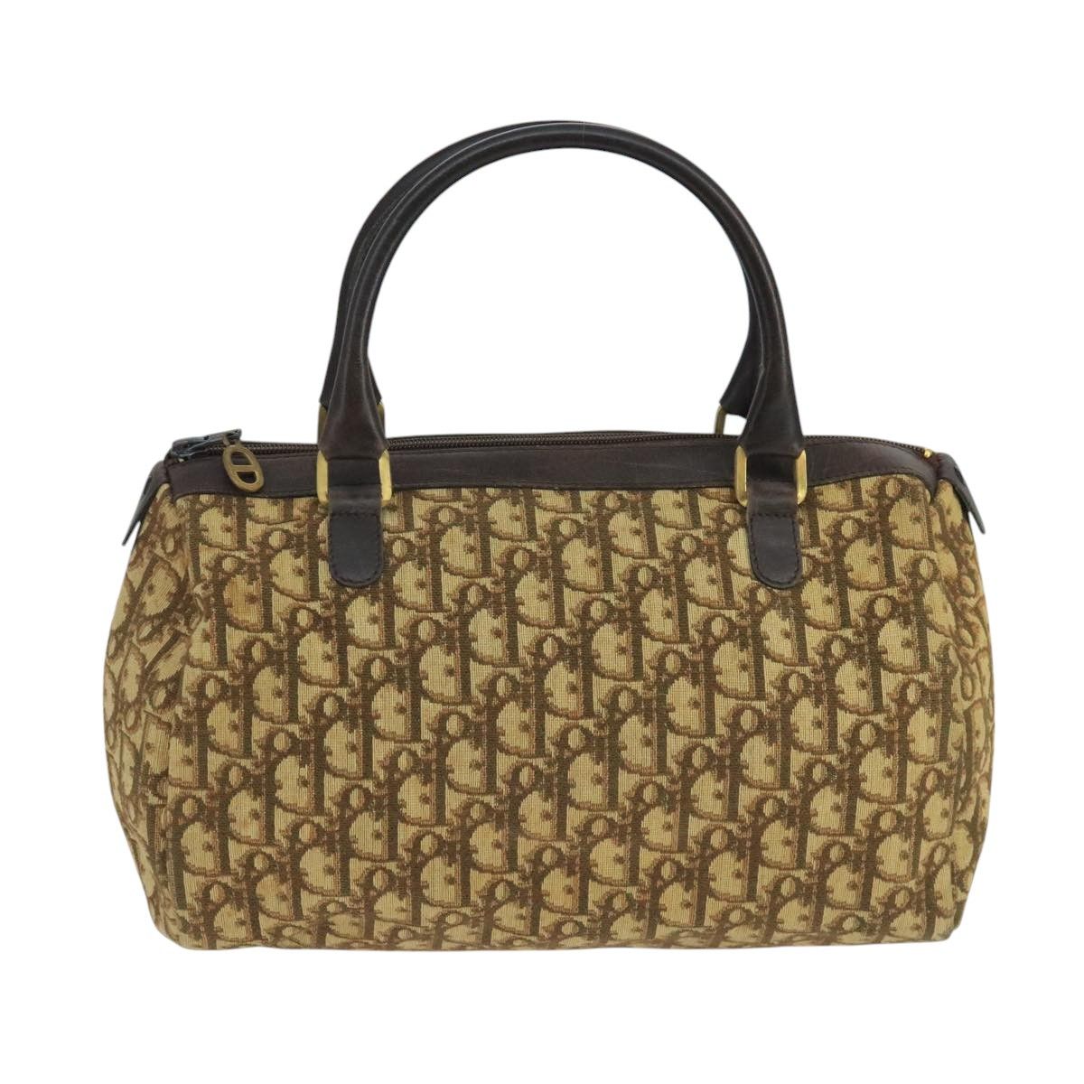 Dior Trotter Brown Canvas Handbag (Pre-Owned) Size ONE SIZE - 2 Thumbnail