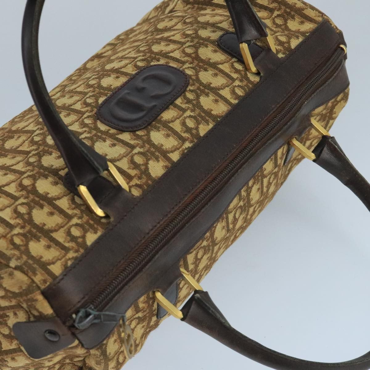 Dior Trotter Brown Canvas Handbag (Pre-Owned) Size ONE SIZE - 12 Thumbnail