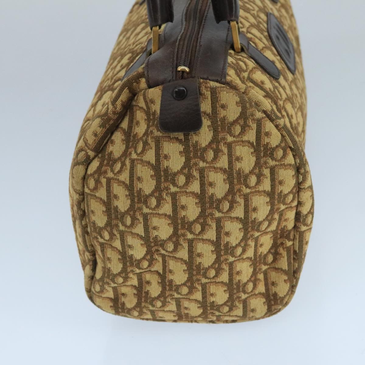 Dior Trotter Brown Canvas Handbag (Pre-Owned) Size ONE SIZE - 3 Thumbnail