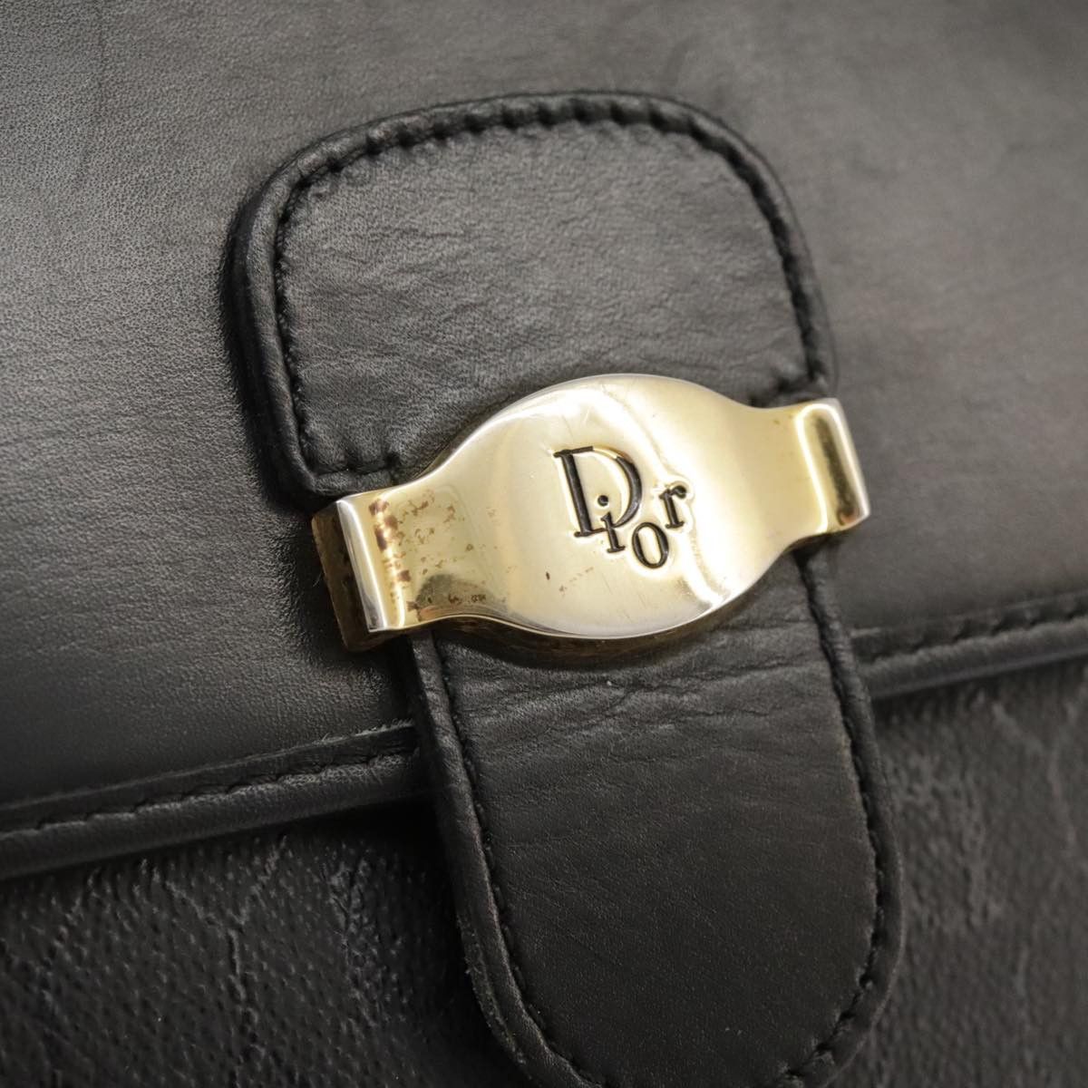 Dior Honeycomb Black Leather Shoulder Bag (Pre-Owned) Size ONE SIZE - 7 Thumbnail
