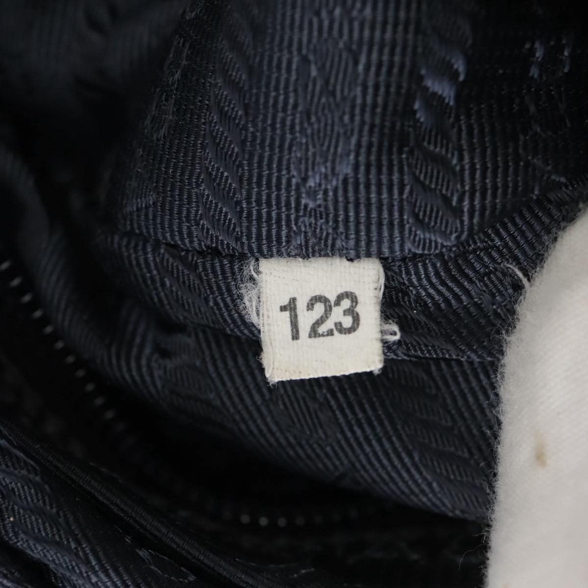 Prada Tessuto Navy Synthetic Shoulder Bag (Pre-Owned) Size ONE SIZE - 10 Thumbnail