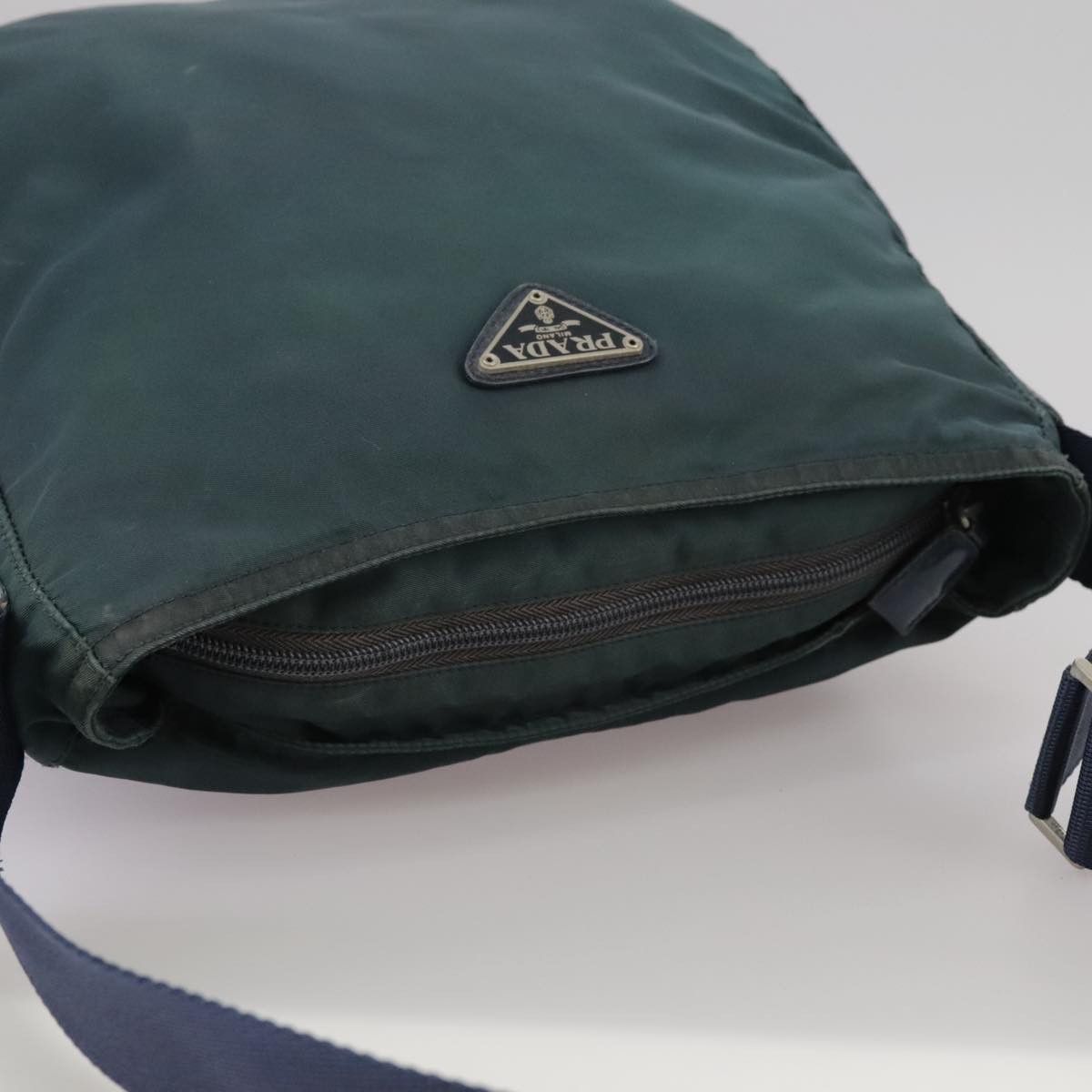 Prada Tessuto Navy Synthetic Shoulder Bag (Pre-Owned) Size ONE SIZE - 15 Thumbnail