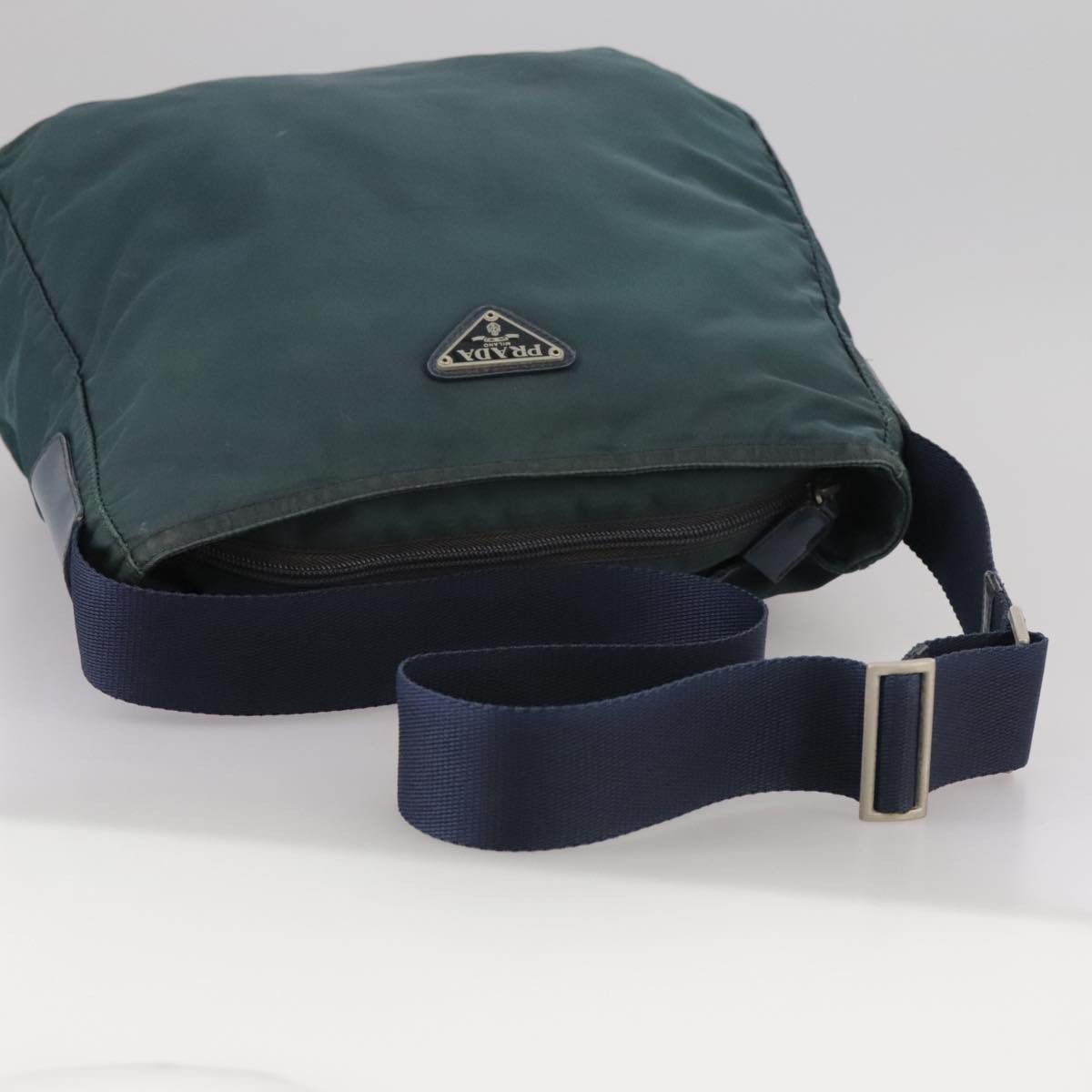 Prada Tessuto Navy Synthetic Shoulder Bag (Pre-Owned) Size ONE SIZE - 4 Thumbnail