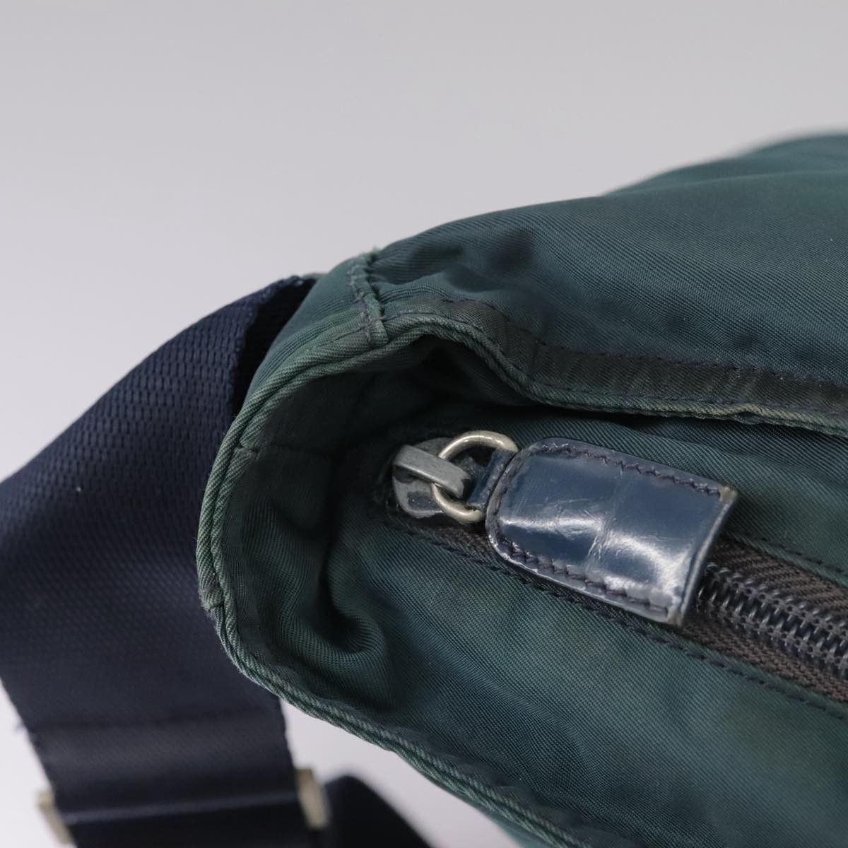 Prada Tessuto Navy Synthetic Shoulder Bag (Pre-Owned) Size ONE SIZE - 7 Thumbnail