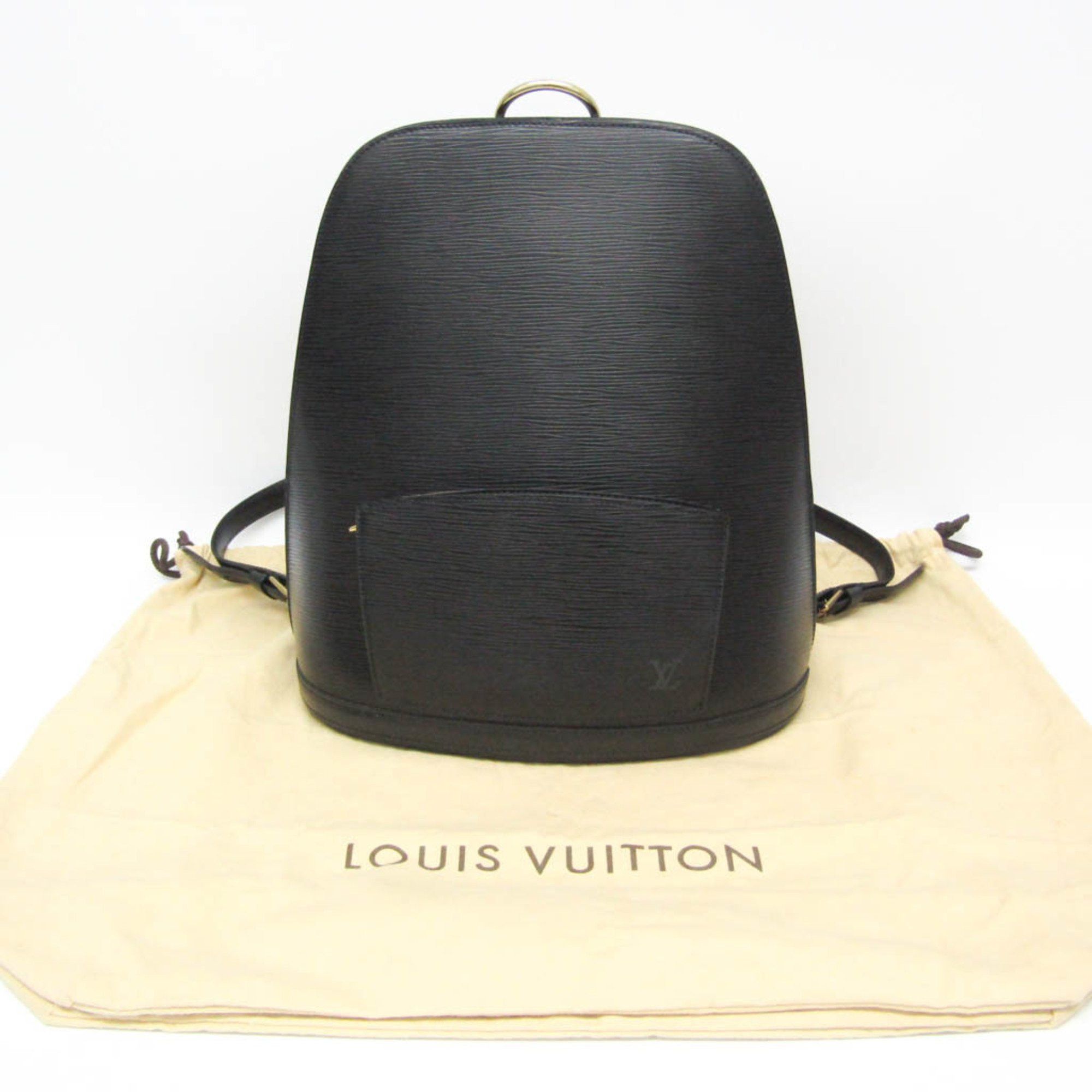 Louis Vuitton Gobelins Black Leather Backpack Bag (Pre-Owned) Size ONE SIZE - 11 Thumbnail