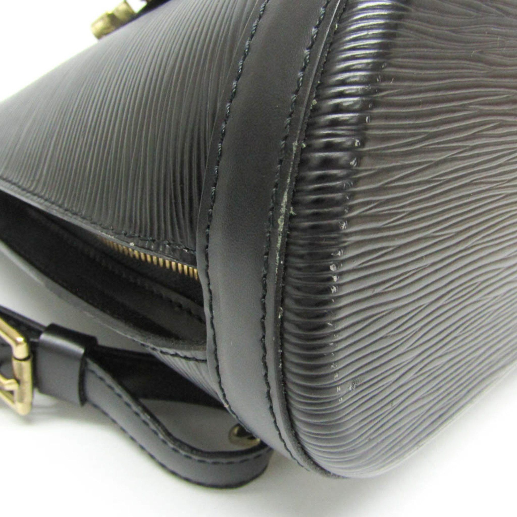 Louis Vuitton Gobelins Black Leather Backpack Bag (Pre-Owned) Size ONE SIZE - 4 Thumbnail